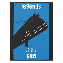 モビーディック海ファンタジー |おもしろい海と海サービン テーブルクロス