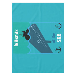 モビーディック海ファンタジー |おもしろい海と海サービン テーブルクロス