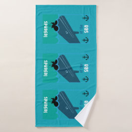 モビーディック海ファンタジー |おもしろい海と海サービン バスタオル