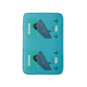 モビーディック海ファンタジー |おもしろい海と海サービン バスマット (正面縦)