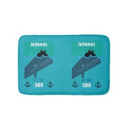 モビーディック海ファンタジー |おもしろい海と海サービン バスマット