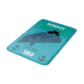 モビーディック海ファンタジー |おもしろい海と海サービン バスマット (アングル)