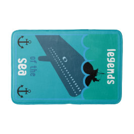 モビーディック海ファンタジー |おもしろい海と海サービン バスマット