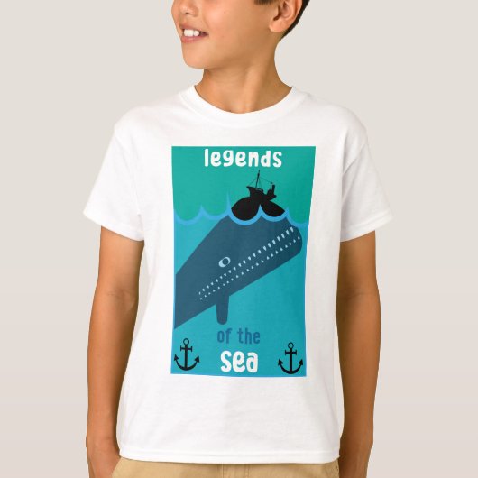 モビーディック海ファンタジー |おもしろい海と海サービン Tシャツ (正面)