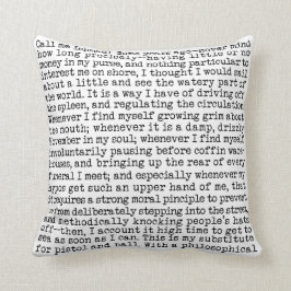 モビーディック開幕文学タイポグラフィ クッション