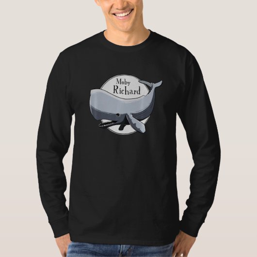 モビーリチャードホワイトクジラ文学プン Tシャツ (正面)