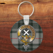 モファットタータンチェック&バッジ キーホルダー (正面)
