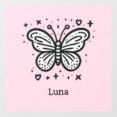 モフモフの赤ちゃんバッファロー - かわいい農場の動物 ウィンドウサイン (シート)