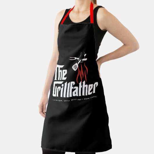 モブおもしろいサタイヤエプロン#fathersdaygiftパパ エプロン (インサイチュ)