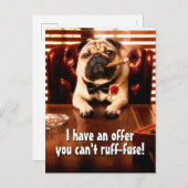 モブスター犬 インビテーションポストカード (正面/裏面)