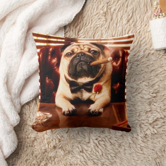 モブスター犬 クッション (ブランケット)