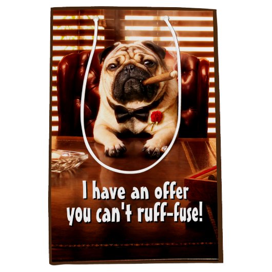 モブスター犬 ミディアムペーパーバッグ (正面)