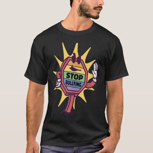 モブストップンアリに対するいじめ戦いなし Tシャツ (正面)