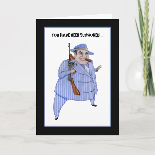 モブボス殺人謎招待状カード 招待状 (正面)