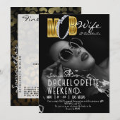 モブワイド&カクテルブラックバッハバチェロレッテ 招待状 (正面/裏面)