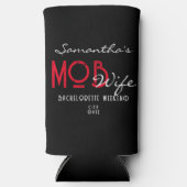 モブワイフ & マルティーニ ブラック バチェロレッテ パーティー スリム缶クーラー (正面)