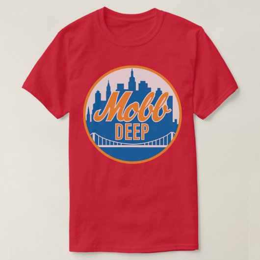 モブ深いクイーンズニューヨークハット Tシャツ (デザイン正面)