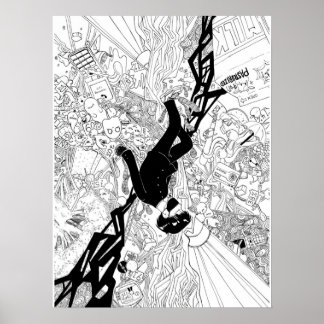 モブ茂雄PSYCHO 100ファナート ポスター