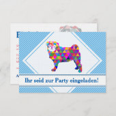 モプスエインラドゥンゲン 招待状 (正面/裏面)