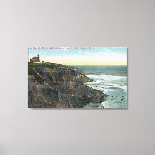 モヘガンブラフスと南東のビュー キャンバスプリント (正面)