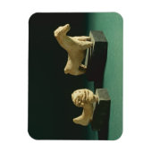 モヘンジョダロ2300-1750テラコッタライオンとウマ マグネット (縦)