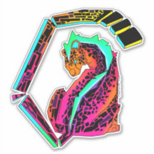 モホカラフルークとピンクとブルーのチーズ