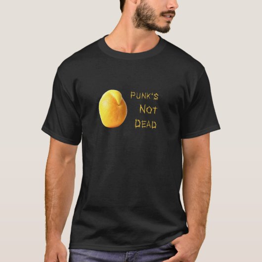 モホークと言葉パンクの果実のオレンジ色の部分 Tシャツ (正面)