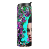 モホークパンクガール抽象芸術 タンブラー (回転左)