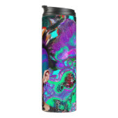 モホークパンクガール抽象芸術 タンブラー (回転右)