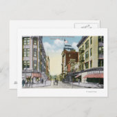 モホークホテルのサウスセンター通り景観 ポストカード (正面/裏面)