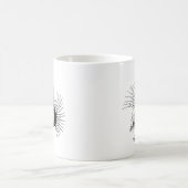 モホーク族の人のスカル コーヒーマグカップ (中央)