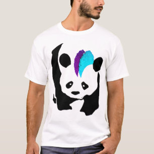モホーク族の人のパンダ Tシャツ