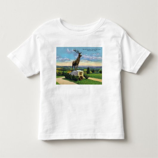 モホーク族の人の道のDeerfieldリバー・バレー トドラーTシャツ (正面)