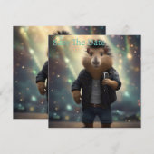 「モホーク・キャピバラ：川のロックイン！」 セーブザデート (正面/裏面)