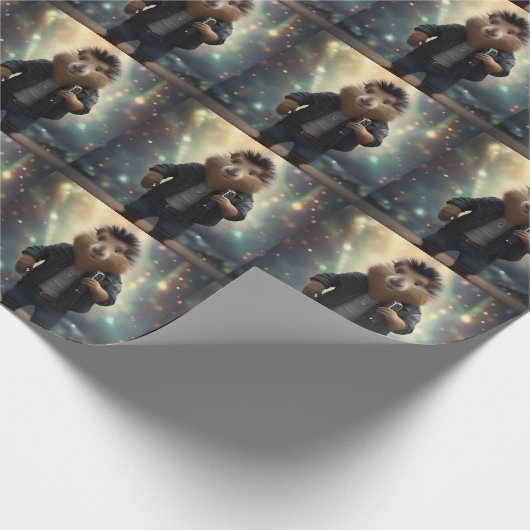 「モホーク・キャピバラ:川のロックイン!」 ラッピングペーパー (角)