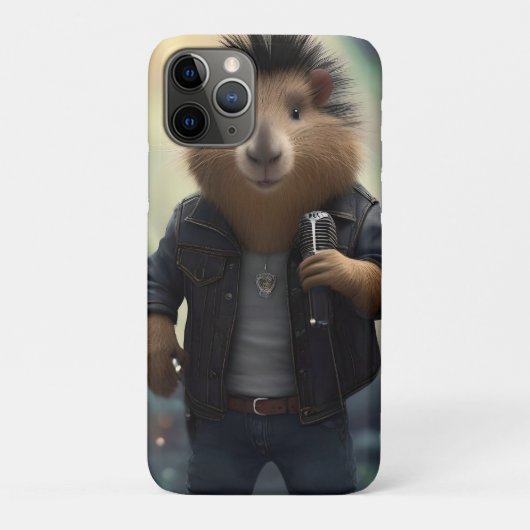 「モホーク・キャピバラ：川のロックイン！」 Case-Mate iPhoneケース (裏)