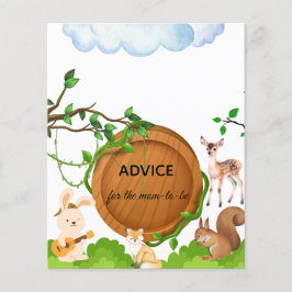 モマカード用の森林動物ベビシャワーアドバイス