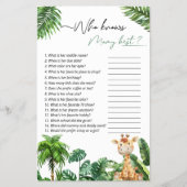 モマゲームを知るサファリ最高の熱帯語 チラシ (正面)