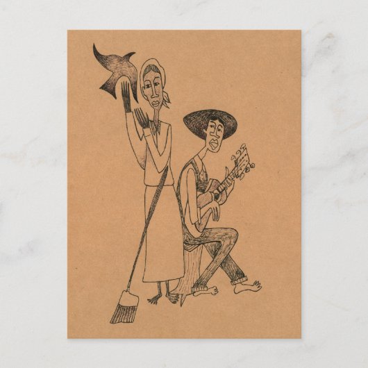 モマズブラッククロウブルース ポストカード (正面)