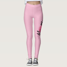 モマチックピンクヴィンテージスタイル花 レギンス