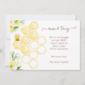 モマートビーベビーおめでとうカード 招待状 (裏面)