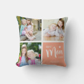 モマ最高のー・エバーフォトコラージュ・ピーチ クッション (正面)