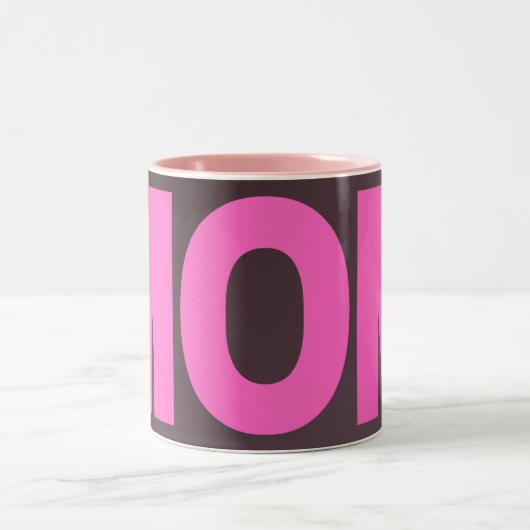 モマ最高のー・エバーマグカップ – かわいい&心のこもった蛾の贈り物 ツートーンマグカップ (中央)