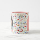 モマ最高のー・エバーワイルドフラワーアーチフォトマグカップ ツートーンマグカップ (中央)