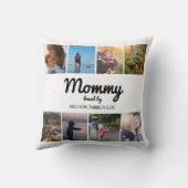 モマ賛美ーフォトコラージュパーソナライズされた クッション (裏面)