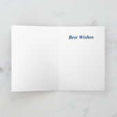 モミの木と月のクリスマスカード シーズンカード (内部)