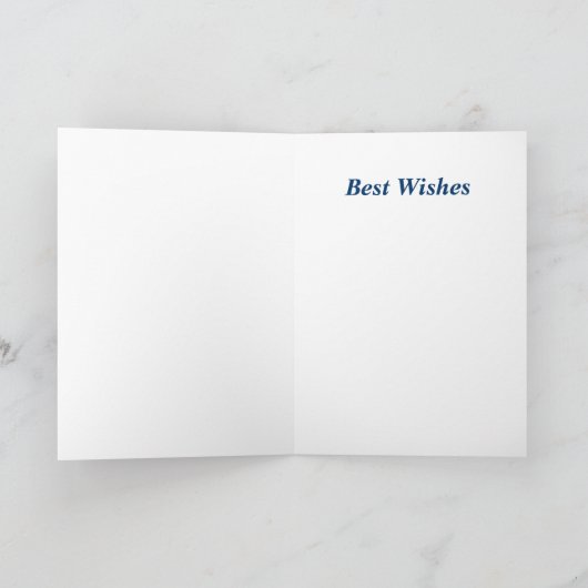 モミの木と月のクリスマスカード シーズンカード (内部)