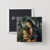 モミの木の下のマドンナ、c.1510 缶バッジ (正面&裏面)
