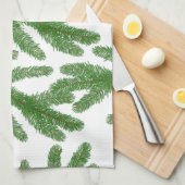 モミの木の枝 キッチンタオル (四つ折り)