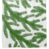 モミの木の枝 シャワーカーテン (正面)